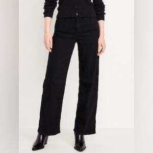 NWOT Old Navy Classic Black WOW Wide Leg Women's Jeans
